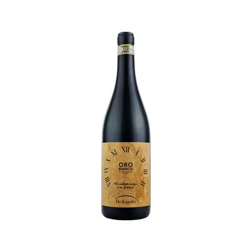 Vino bianco marchigiano Offida Pecorino DOCG “Oro Bianco” della Cantina De Angelis, bottiglia da 0,75L