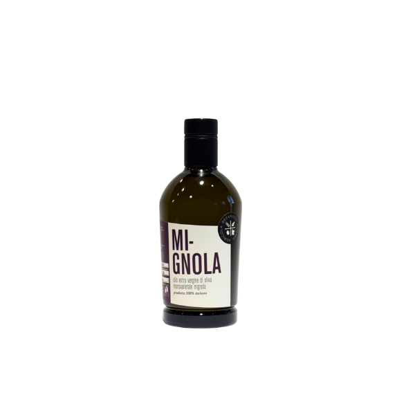 Bottiglia di olio extravergine di oliva biologico Frantoio Guzzini