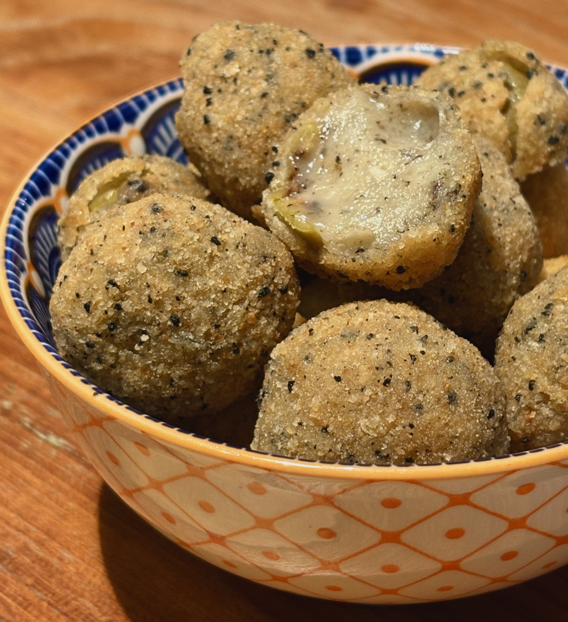 olive all’ascolana al tartufo artigianali prodotti tipici marchigiani