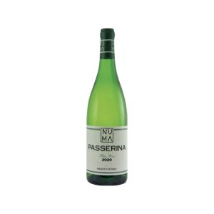 Vino bianco marchigiano Passerina IGP della Cantina Numa, bottiglia da 0,75L