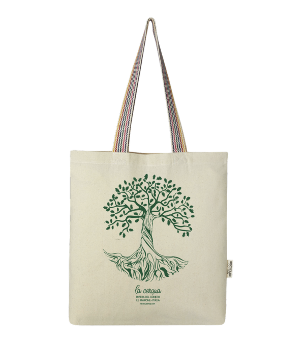 tote bag riviera del conero tessuto reciclabile la cerqua