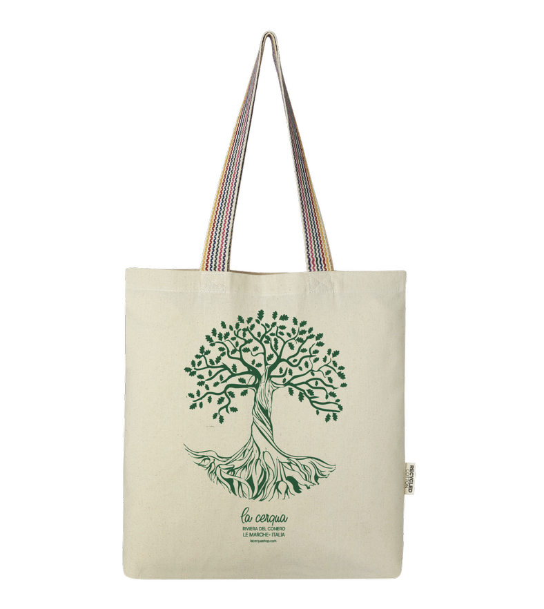 tote bag riviera del conero tessuto reciclabile la cerqua