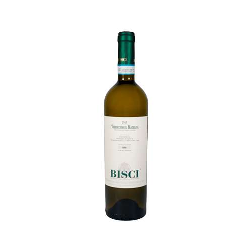 Vino bianco Verdicchio di Matelica DOC della Cantina Bisci, bottiglia da 0,75L