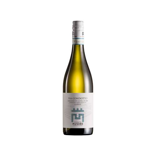 Vino bianco Verdicchio “Via Condotto” della Cantina Tenuta Musone, bottiglia da 0,75 L